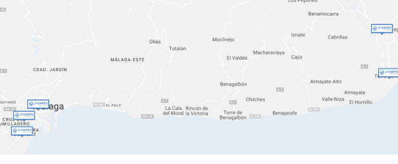 Mapa de clínicas Prodentis